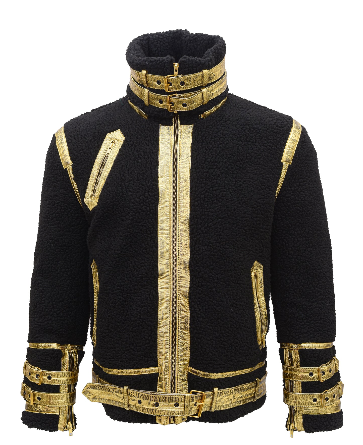 Leather Puffer Jacket