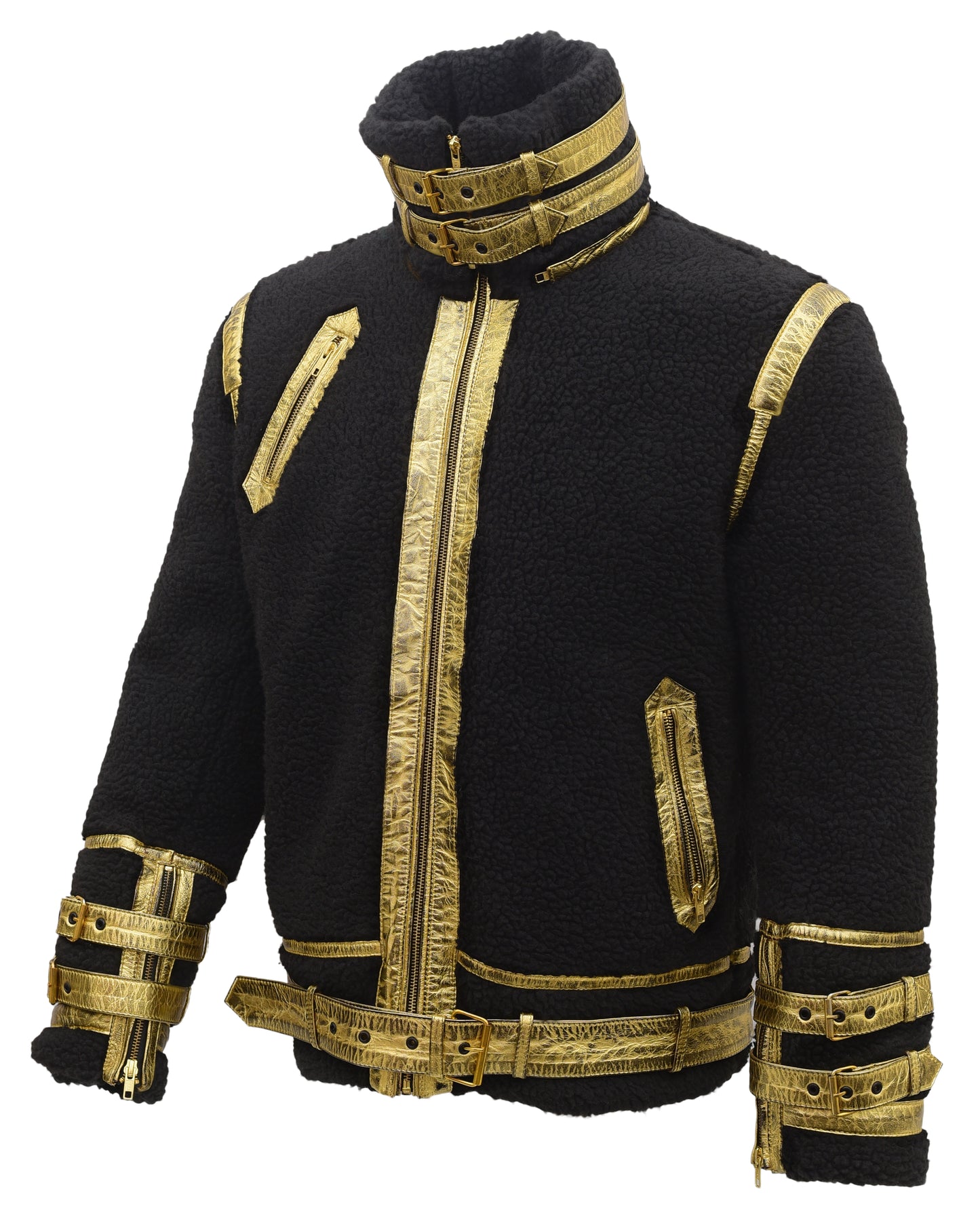 Leather Puffer Jacket