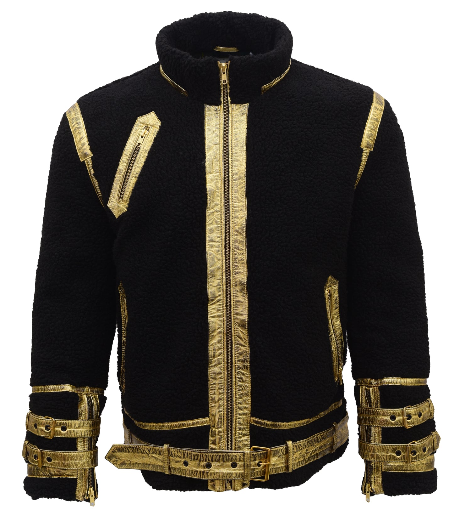 Leather Puffer Jacket